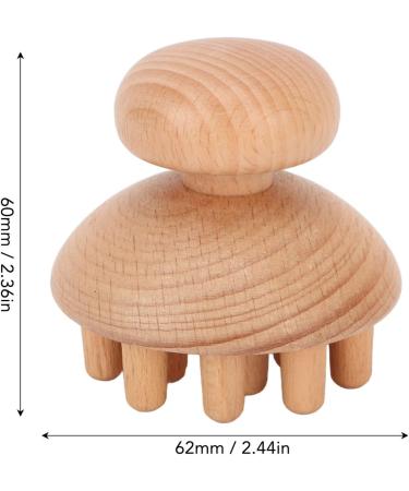 Octopus-Shaped Wooden Head Massager - Manual Scalp Massager for Headache Relief & Relaxation - Buy Online on GoSupps.com