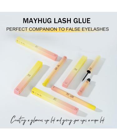 Mayhug Lash Glue Waterproof Eyelash Glue Black Cluster Lashes Glue 5ml Eyelash Glue for Cluster Lashes Super Strong Cluster Lash Glue Hold 72 Hours - Buy Online on GoSupps.com
