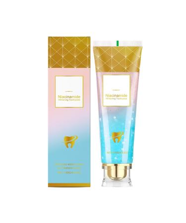 G n rique Niacinamide Whitening Toothpaste Whitening Toothpaste Intense Stain Removal Nicotinamides Sparkling Toothpastes for Deep Cleaning Fresh Breath 120g (A 1PCS)