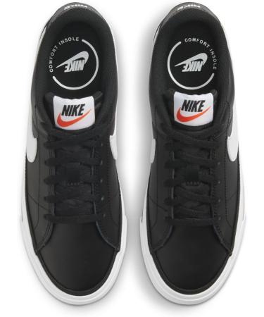 Nike Boys Court Legacy Sneaker 38.5 EU - Black White Gum Light Brown | International Shipping Available - Buy Online on GoSupps.com