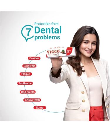 Vicco Vajradanti Herbal Toothpaste - 18 Herbs & Barks - Pack of 3 (100g) - Exported by Behal International for Global Shipping - Buy Online on GoSupps.com