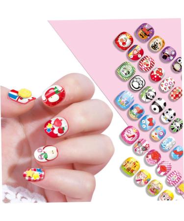 Ipetboom 1 Set Children's Nail Art Toys Glitter Outfit Makeup Toy Kid Fake Nails Sparkle Nail Polish Nail Kit for Kids Age 8-12 Nail Girls Nail Polish Toddler Nail Stickers Plastic Manicure - Buy Online on GoSupps.com