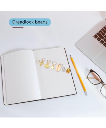 Haptufer 80 pieces African Hair Jewelry Braid Accessories Decorations Metal Hair Ring Tubes CUffs Dreadlocks Dread Beads - Buy Online on GoSupps.com