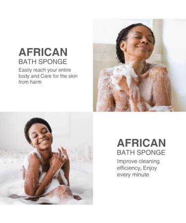 3 Pieces African Bath Sponge African Net Long Net Bath Sponge Exfoliating Shower Body Scrubber Back Scrubber Skin Smoother Great for Daily Use (Blue) Braided - Buy Online on GoSupps.com