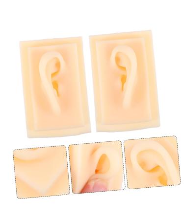 FOMIYES Silicone Ear Model for Teaching & Display | 1 Pair Hearing Aid Presentation Prop 9.5X6.5X4.5CM - International Shipping Available - Buy Online on GoSupps.com