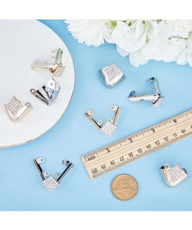 GORGECRAFT 8PCS 4 Styles High Heels Toe Caps Metal Shoes Pointed Protector Toe Protection Head Tip Cover Durable Shoes Hollow Rhombus Crystal Rhinestone Elegant Supplies for Shoes Protection Repair - Buy Online on GoSupps.com