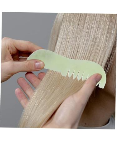 Orfofe 2-in-1 Jade Kamm Head Massager & Gua Sha Tool - Portable Jade Massage Device for Deep Relaxation & Body Care - Buy Online on GoSupps.com