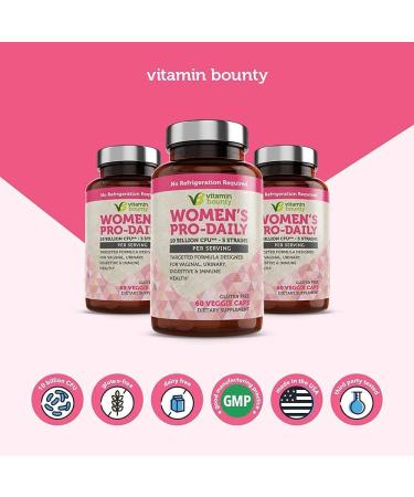 Vitamin Bounty Prebiotic for Women - 10 Billion CFU, 60 Capsules | Gut Health Support - Buy Online on GoSupps.com