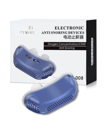 BAIWang Electric Anti-Snoring Device Unisex Anti-Snoring Anti-Snoring Corrector Portable Rechargeable Nasal Congestion Nasal Device Square:bluehardbox