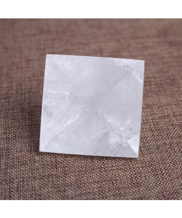 Pyramid-Finest Big Clear Crystal Gemstone 2.36" Carved Pyramidal Crystal Crafts - (Color: White Size: 6cm) - Buy Online on GoSupps.com