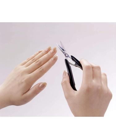 SEKI EDGE SS-201 Acrylic Nail Scissors - Precision Stainless Steel Cuticle Trimmers for Professional Nail Care - Buy Online on GoSupps.com
