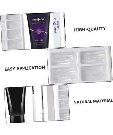 FRCOLOR 1set Set Nail Extension Glue Set Nail Enhancement Trial Kit Manicure Extension Gel Nail Art Brush Nail Polish Gel Kit Manicure Kit Nail Gel Nail Lengthen Kit Manicure Tools Plastic 16x5cm Picture 7 - Buy Online on GoSupps.com