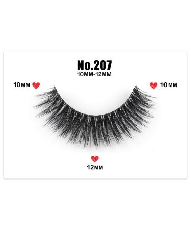 3D Clear Band Cat Eye False Eyelashes | Natural Look Wispy Fake Eyelashes | Reusable Soft Eyelash Set | Happy Heartbeat No.207 (7 Pairs) - Buy Online on GoSupps.com