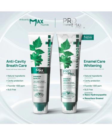Pro Max Toothpaste (Nano HAp + Fluoride for Enamel Repair & Fresh Breath) 100g - Buy Online on GoSupps.com