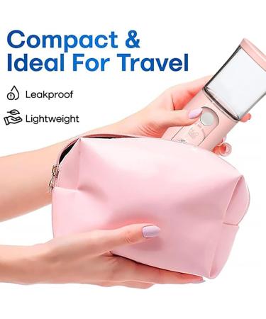 Nano Facial Mister Cordless Portable Facial Mister - 30ml Visual Water Tank Cordless Handheld Mister Handy Nano Mister with Colorful Light for Face Hydrating Skin Care Daily Makeup Pink - Buy Online on GoSupps.com