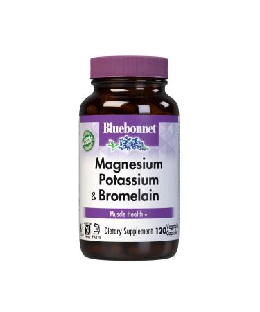 Bluebonnet Nutrition Magnesium Potassium Plus Bromelain 120 Vcaps