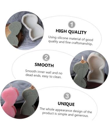 STOBOK Molde para Jabones Artesanales 2 Pcs Candle Mold 3D Soap Cake Silica Gel Easy Clean As Shownx2pcs 9.8X5CMx2pcs - Buy Online on GoSupps.com