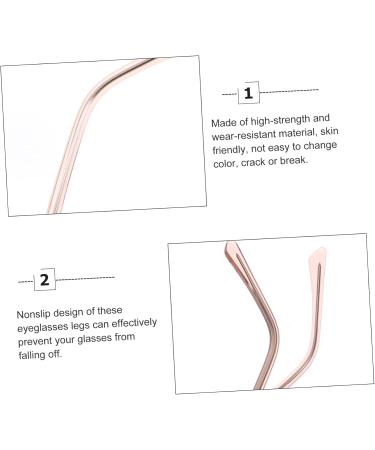 Universal Replacement Glasses Arms - Healeved Metal Temple Accessories for Men & Women - DIY Sunglasses Repair in Rose Gold - Buy Online on GoSupps.com