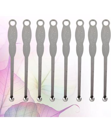200pcs Stainless Steel Ear Wax Removal Spoon - Portable Ear Pick Scoop - Silver 6*0.6cm - Buy Online on GoSupps.com