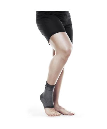 Rehband Ankle Brace | Knitted Ankle Support & Stabilization for Sports | Comfortable Grey Medium Fit | International Shipping Available - Buy Online on GoSupps.com