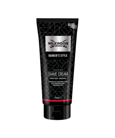 Wilkinson Sword Barber's Style Shaving Cream 177ml & Designer Razor Bundle with 2 Replacement Blades - Premium Men's Grooming Tools - Buy Online on GoSupps.com