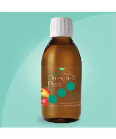 Ascenta NutraVege Omega-3 Plant Based 500 mg - Strawberry Orange Flavor 200 ml - Buy Online on GoSupps.com