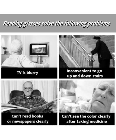 Retro Half Moon Reading Glasses for Men & Women - Lightweight Metal Half Frame Anti Eyestrain 2.5x Magnification - Black - Buy Online on GoSupps.com