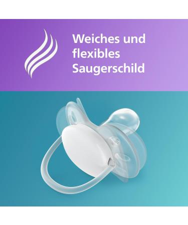 Philips Avent Ultra Soft Pacifier 2-Pack | BPA-Free for 18+ Months | Includes Sterilization Box | Green/Orange (SCF093/01) - Buy Online on GoSupps.com