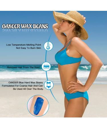 Oakeer Hard Wax Beans for Body Hair Removal - 5 Bags, 1.1 lb - Home Hair Removal Wax Beads - Buy Online on GoSupps.com