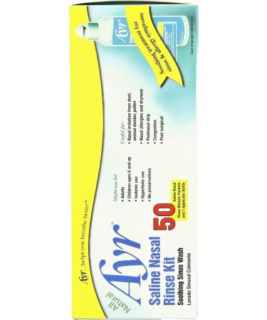 Buy Ayr Saline Nasal Rinse Kit - Soothing Nasal Relief Worldwide Shipping - Buy Online on GoSupps.com