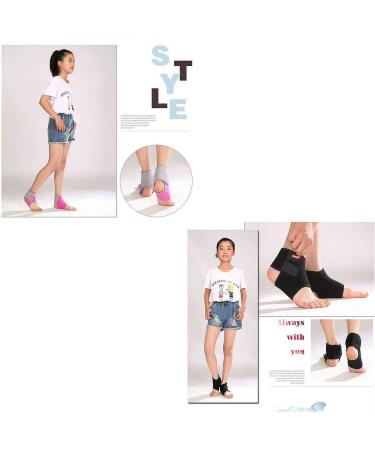 Kids Compression Ankle Brace Support Sleeve | Adjustable Foot Stabilizer for Pain Relief & Injury Rehab | Black US 5-8 - Buy Online on GoSupps.com