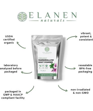 Organic Marshmallow Root Powder 8 oz - USDA Certified Althea Officinalis Herb Powdered, 8 Ounce Pack - Buy Online on GoSupps.com