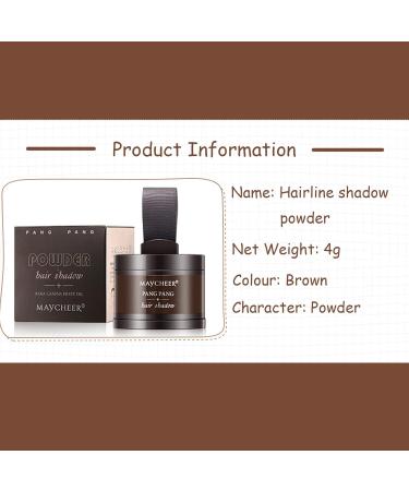 Hairline Powder Hair Shadow Powder Fill Forehead Root Concealer Instantly Conceals Hair for Dark Brown Hair Windproof Waterproof Sweat-Proof Hair Touch-Up for Natural Looking - Buy Online on GoSupps.com