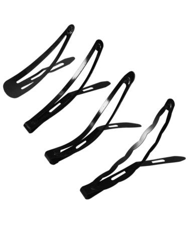 48-Piece Black Metal Snap Hair Clips | Stylish Hair Accessories for Women & Girls - Buy Online on GoSupps.com