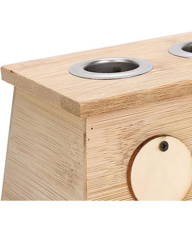 Moxibustion Box - 3 Types Moxa Sticks Burner | Popular Bamboo Box for Health Care & Healing Therapy (2 Holes) - Buy Online on GoSupps.com
