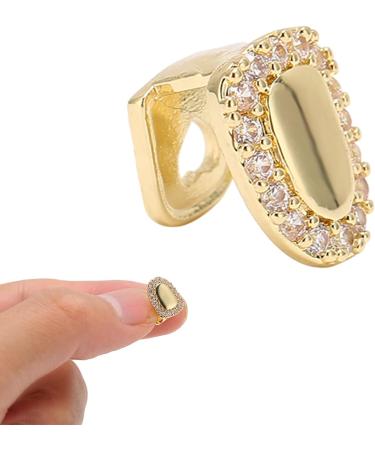 Shining Single Hip Hop False Tooth Halloween Festival Hip Hop Tooth Decoration for Men Women (Gold) - Buy Online on GoSupps.com