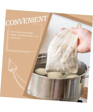  KICHOUSE KICHOUSE Pack of 12 Reusable Cotton Filter Bags for Tea and Soup Safe for Chinese Use - Buy Online on GoSupps.com