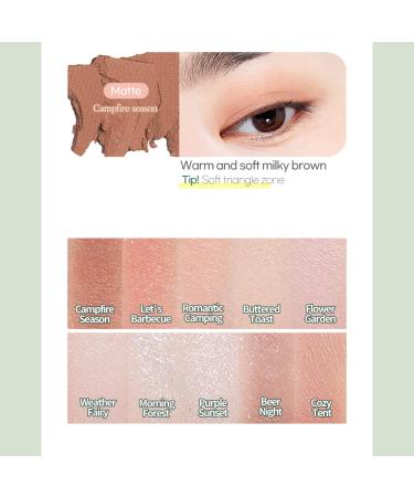 Etude House Good Morning Camping 10-Color Eye Shadow Palette | Vivid Summer Shades for Lovely Kbeauty Makeup - Buy Online on GoSupps.com