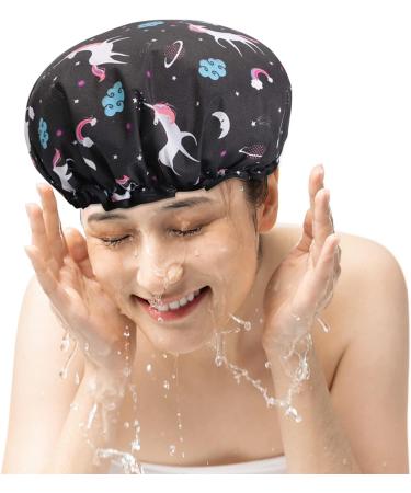 Reusable Waterproof Shower Hood for Women - 2 Pack Elastic Bathroom Caps for Salon Spa Travel & Hotel Use - Buy Online on GoSupps.com