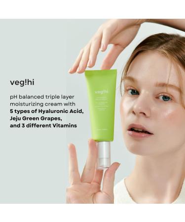 Vita-Phenol Relief Cream - Green Grape Polyphenol Moisturizer for Dry & Sensitive Skin | pH-Balanced Cruelty-Free Korean Skin Care (200ml - Buy Online on GoSupps.com