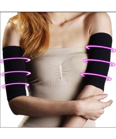 Buy Women's Arm Shaper Sleeve | Elastic Upper Arm Trainer for Fitness | Anti-Slip Design - Black - Buy Online on GoSupps.com