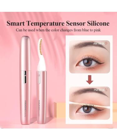 TOUCHBeauty Heated Electric Eyelash Curler with Temperature Sensor - Quick Heat Styling Tool in Pink - Buy Online on GoSupps.com