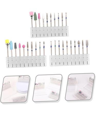 Ipetboom 3 Sets Nail Polisher Gel Manicure Kit Manicure Head Accessory Power Tool Nail Bit Electric Nail File Manicure Polishing Accessory Major Edge Alloy Tungsten Steel - Buy Online on GoSupps.com