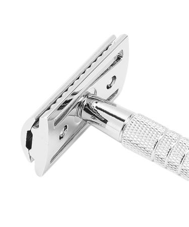 Double Edge Razor for Men - Professional Old-Fashioned Zinc Alloy Hand Razor | Perfect for Hairdressing & Home Use - Buy Online on GoSupps.com