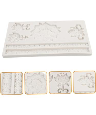 OUNONA 2pcs Embossed Lace Mold para Chocolate De Chocolate Decoration Mold Embossed Silicone Vintage Decor Silicone Chocolate Molds Jelly Filled Gummies Epoxy Small Tools Cake Silica Gel 19.5X12X1CMx2pcs - Buy Online on GoSupps.com