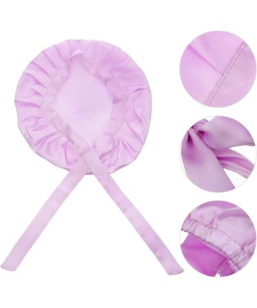 HEALLILY Women s Adjustable Satin Sleep Cap Lavender Hair Care Bonnet for Girls & Women - Buy Online on GoSupps.com
