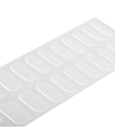 UV Gel Nail Stickers 20PCS Nail Wraps Semi Cured Gel Nails Strips with Manicure Tools Easy to Apply/Remove Polish Pops Gel Nail Strips for Women DIY color Nude Color