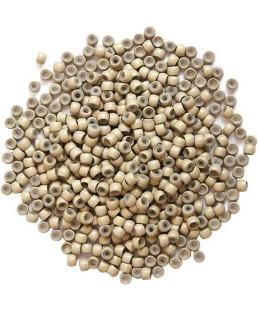 1000pcs 3.0mm Silicone Nano Rings Hair Extension Beads - Gray Blonde | Micro Rings Links for Hair Extensions - Buy Online on GoSupps.com