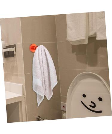 PRETYZOOM Coat Hook Towel Hanger Wall Mounted Hooks Hanging Hangers Sticky Hook Wall-Mounted medium Orange - Buy Online on GoSupps.com