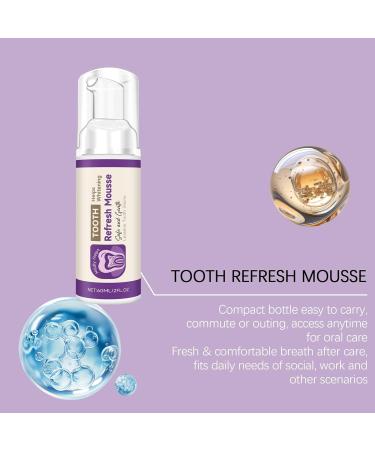  WJnflQN Foaming Toothpaste - 60ml Odor Neutralizer | Deep Clean Foaming Toothpaste - For Adults Travel Daily Routine Morning and Evening - Buy Online on GoSupps.com